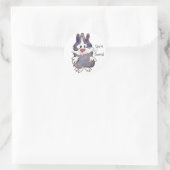 Je bent Bunreal - Cartoon konijnenSticker Ronde Sticker (Tas)