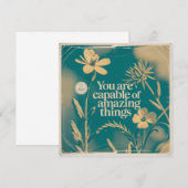 Je Bent Capabel Van Geweldige Dingen Kaart (Voorkant / Achterkant)