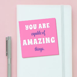 Je bent Capabel van Geweldige Dingen Positief Post-it® Notes