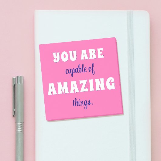Je bent Capabel van Geweldige Dingen Positief Post-it® Notes