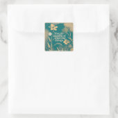 Je Bent Capabel Van Geweldige Dingen Vierkante Sticker (Tas)