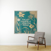 Je Bent Capabel Van Geweldige Dingen Wandkleed (In situ)