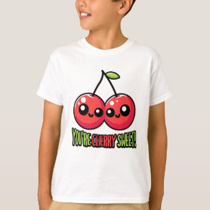 Je bent Cherry Sweet! Schattige Cherry Pun T-shirt