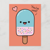 Je bent Cool Ice Lolly Briefkaart (Voorkant)