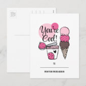 Je bent cool Kinder klaslokaal Valentijn Briefkaar Feestdagenkaart (Voorkant / Achterkant)