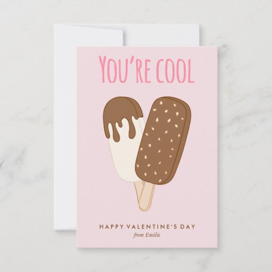 "Je bent cool" Kinder klaslokaal Valentijnse Kaart (Voorkant)