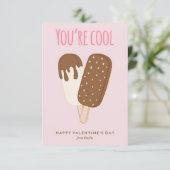 "Je bent cool" Kinder klaslokaal Valentijnse Kaart (Staand voorkant)