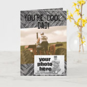 Je bent cool, pa - Tractor Vaderdag Kaart (Gele Bloem)