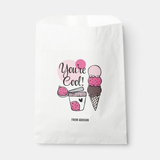 Je bent Cool Valentijnsdag Favor Bag Bedankzakje (Voorkant)