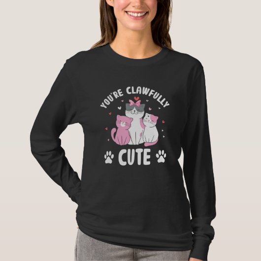 Je bent Cute Cat Couples Kitten T-shirt (Voorkant)