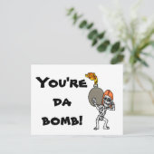 Je bent Da Bomb. Briefkaart (Staand voorkant)