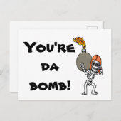 Je bent Da Bomb. Briefkaart (Voorkant / Achterkant)