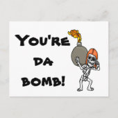 Je bent Da Bomb. Briefkaart (Voorkant)
