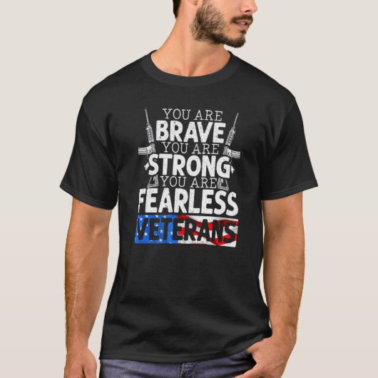 Je bent dapper je bent sterk je bent onbevreesd Ve T-shirt (Voorkant)