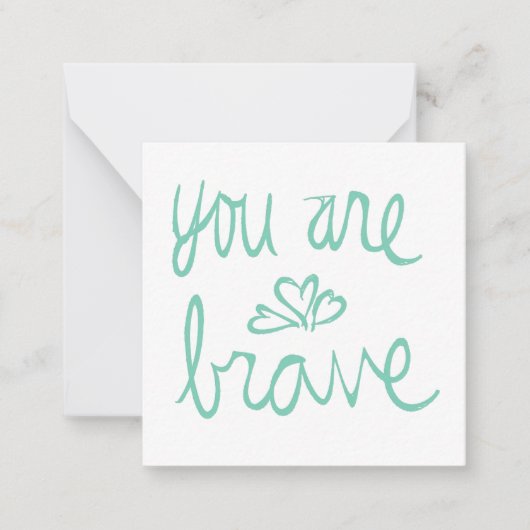 Je bent dapper Valentijn Notitiekaartje (Voorkant)