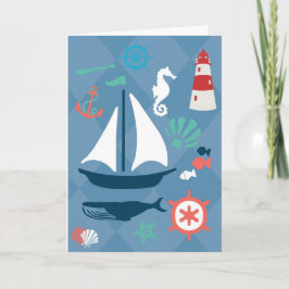 Je bent de anker van mijn boot. feestdagen kaart