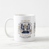 Je bent de architect van je eigen fortuin koffiemok (Links)