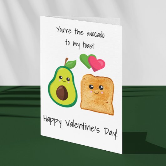 Je bent de Avocado van mijn toast Valentijnsdag Kaart