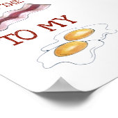 Je bent de bacterie van mijn eicellen-liefde poster (Hoek)