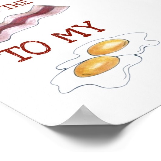 Je bent de bacterie van mijn eicellen-liefde poster (Hoek)