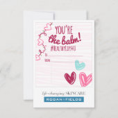 "Je bent de balm" Kaart voor R + F (Voorkant)