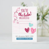 "Je bent de balm" Kaart voor R + F (Staand voorkant)