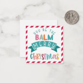 je bent de balsem Kerstcadeau Notitiekaartje (Voorkant / Achterkant in situ)