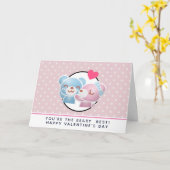 Je bent de Beary Best Kissing Beren Valentijnse' s Kaart (Gele Bloem)