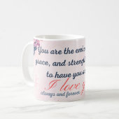 Je bent de belichaming van liefde, mam koffiemok (Voorkant links)