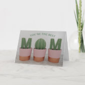 Je bent de beste Cactus mam-kaart Kaart (Voorkant)