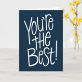 Je bent de beste dank je kaart (Gele Bloem)