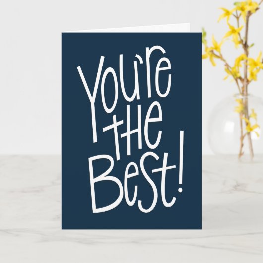 Je bent de beste dank je kaart (Gele Bloem)