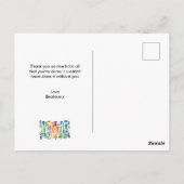 Je bent de beste dank u briefkaart (Achterkant)