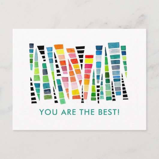 Je bent de beste dank u briefkaart (Voorkant)