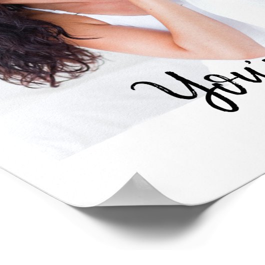 Je bent de beste foto van de Moederdag verjaardag Poster (Hoek)