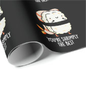 Je bent de beste Funny Sushi Pun Dark BG Cadeaupapier (Rol Hoek)