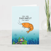 Je bent de beste grappige garnalen Kaart (Voorkant)