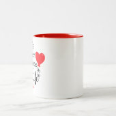 Je bent de beste juiste draai van mijn leven Gift Tweekleurige Koffiemok (Center)