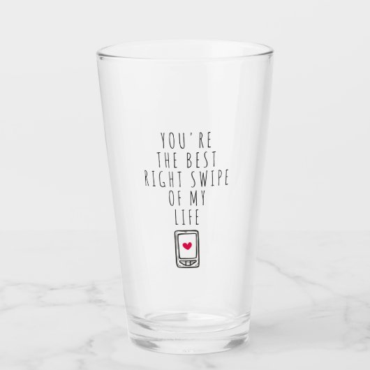 Je bent de beste juiste draai van mijn leven glas (Voorkant)