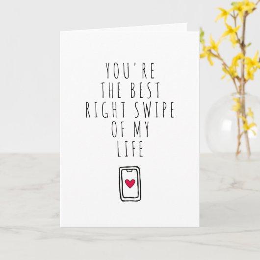 Je bent de beste juiste draai van mijn leven kaart (Gele Bloem)