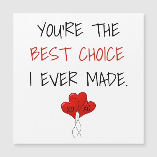 Je bent de beste keuze die ik ooit heb gemaakt met (Voorkant)