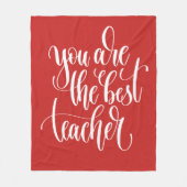 Je bent de beste leraar fleece deken (Voorkant)