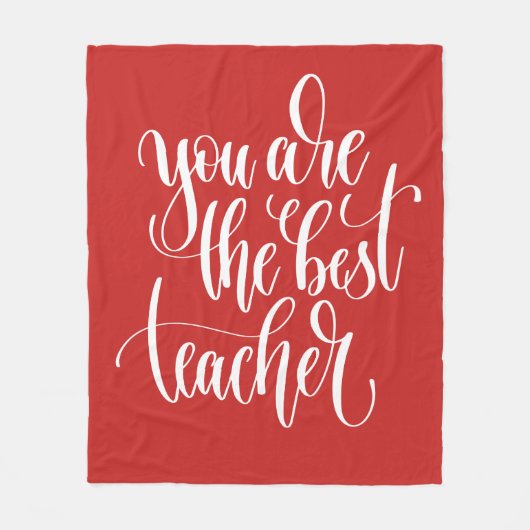 Je bent de beste leraar fleece deken (Voorkant)