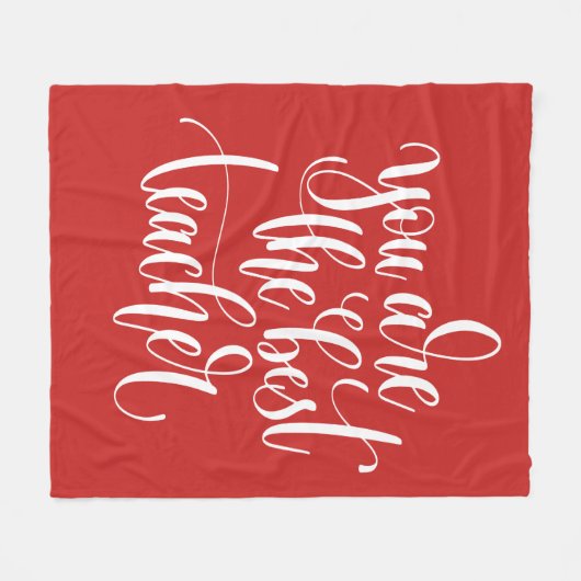 Je bent de beste leraar fleece deken (Voorkant (Horizontaal))