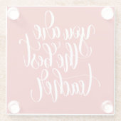 Je bent de beste leraar glazen onderzetter (Achterkant)