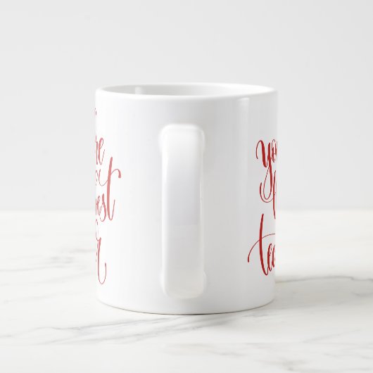 Je bent de beste leraar grote koffiekop (Achterkant)