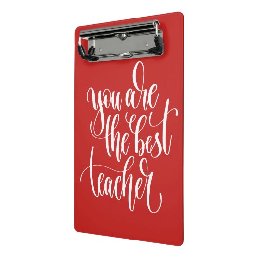 Je bent de beste leraar mini klembord (Angled2)