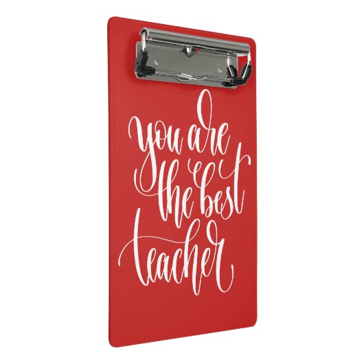 Je bent de beste leraar mini klembord (Schuin)