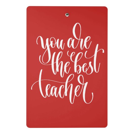 Je bent de beste leraar mini klembord (Achterkant)