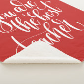 Je bent de beste leraar sherpa deken (3/4)